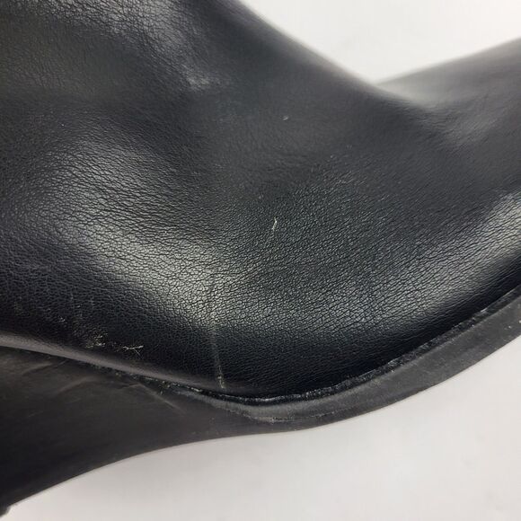 DV by Dolce Vita Rupart Wedge Bootie Black Faux Leather - Picture 9 of 14